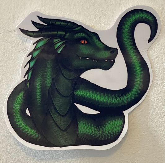 Jormandr and Tail 3-inch Vinyl Sticker